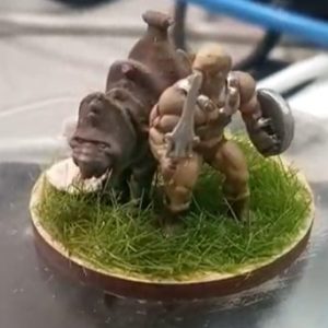 Mini diorama: Battlecat y He-man.