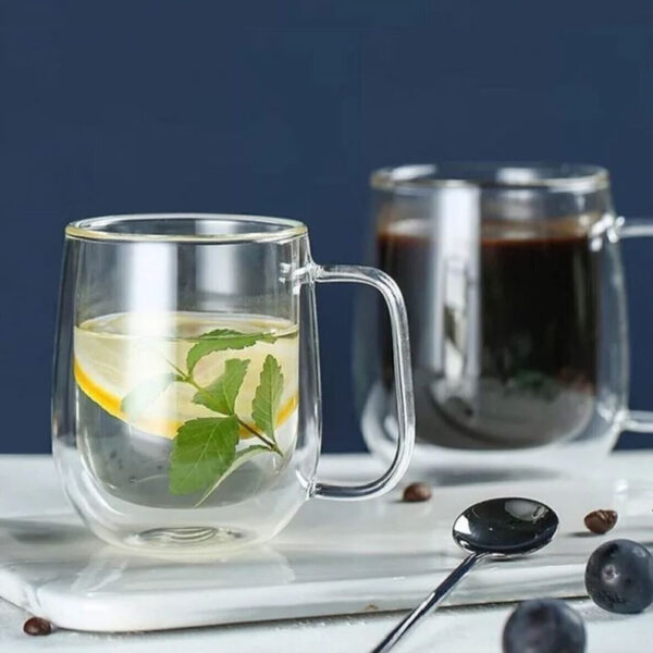 Taza doble pared de borosilicato - Imagen 2