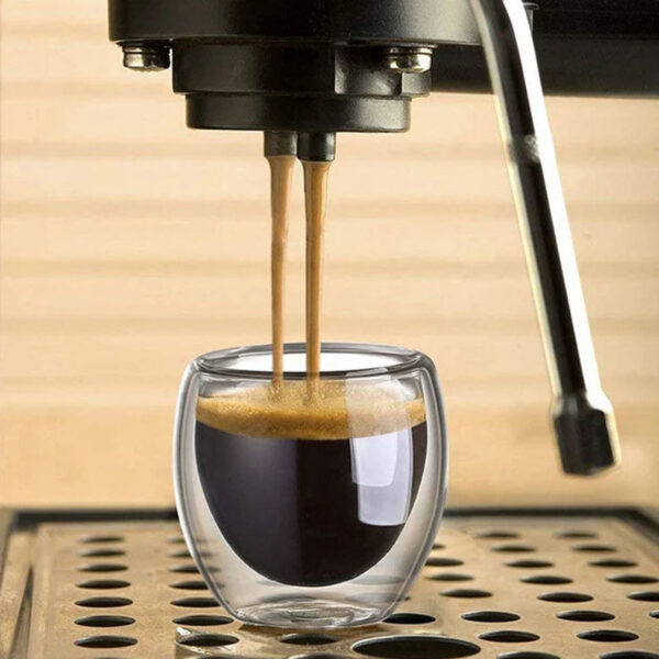 Vaso de vidrio de doble pared resistente al calor - Imagen 3