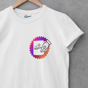 Camisa unisex personalizada en bolsillo y espalda