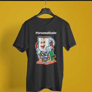 Camisa personalizada cuello en V unisex