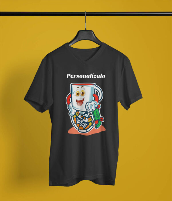 Camisa personalizada cuello en V unisex