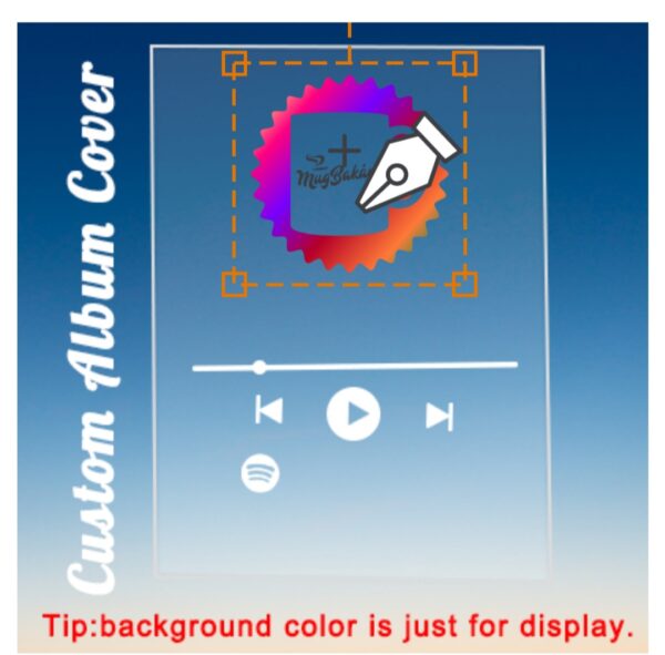 Placa decorativa acrílica, con foto y código Spotify - Imagen 2
