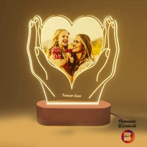 Placa decorativa acrílica, con foto y diseño